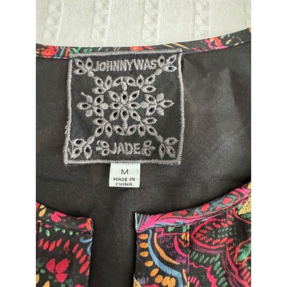 Johnny Was Star Gazer Silk Mini Tunic Dress, size M - Picture 4 of 7